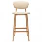 Preview: Barhocker 2 Stk. Creme Stoff
