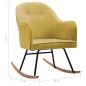 Preview: Schaukelstuhl Senfgelb Samt