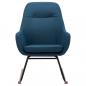 Preview: Schaukelstuhl Blau Stoff