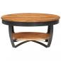 Preview: Couchtisch 65x65x32 cm Massivholz Akazie