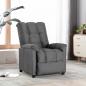 Preview: ARDEBO.de - Relaxsessel Hellgrau Stoff