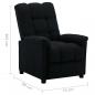 Preview: Relaxsessel Schwarz Stoff