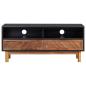 Preview: TV-Schrank 100x35x45 cm Akazie Massivholz und MDF