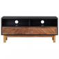 Preview: TV-Schrank 100x35x45 cm Akazie Massivholz und MDF
