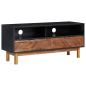 Preview: TV-Schrank 100x35x45 cm Akazie Massivholz und MDF