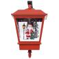 Preview: Weihnachts-Wandleuchte mit LED-Licht und Weihnachtsmann Rot