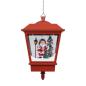 Preview: Weihnachts-Hängelampe LED-Licht und Weihnachtsmann Rot 27×27×45