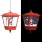 Preview: Weihnachts-Hängelampe LED-Licht und Weihnachtsmann Rot 27×27×45