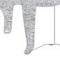 Preview: Weihnachtsdeko Rentier & Schlitten 60 LEDs Outdoor Silbern