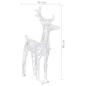 Preview: Rentiere & Schlitten Weihnachtsdekoration 160 LEDs 130 cm Acryl