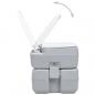 Preview: Tragbare Campingtoilette Grau 20+10 L