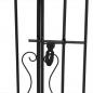 Preview: Gartentor Schwarz 121x8x100 cm Schmiedeeisen 
