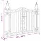 Preview: Gartentor Schwarz 121x8x100 cm Schmiedeeisen 