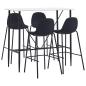 Preview: 5-tlg. Bar-Set Stoff Schwarz
