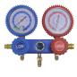 Preview: Vakuumpumpe Einstufig mit 2-Wege-Verteiler-Manometer Set