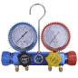 Preview: Vakuumpumpe Einstufig mit 4-Wege-Verteiler-Manometer Set