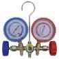 Preview: Vakuumpumpe Einstufig mit 2-Wege-Verteiler-Manometer Set