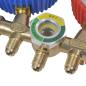 Preview: Vakuumpumpe Einstufig mit 2-Wege-Verteiler-Manometer Set