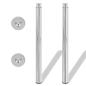 Preview: Teleskopische Tischbeine 4 Stk. Chrom 710 - 1100 mm