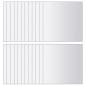 Preview: 48-tlg. Spiegelfliesen-Set Quadratisch Glas