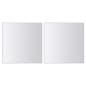 Preview: 48-tlg. Spiegelfliesen-Set Quadratisch Glas