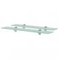 Preview: ARDEBO.de - Schweberegale 2 Stk. Glas 60x10 cm 8 mm