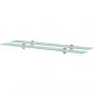 Preview: ARDEBO.de - Schweberegale 2 Stk. Glas 90x10 cm 8 mm