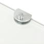 Preview: Eckregale 2 Stk. mit Verchromten Halterungen Glas Transparent
