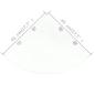 Preview: Eckregale 2 Stk. mit Verchromten Halterungen Glas Transparent