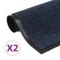 Preview: Schmutzfangmatten 2 Stk. Rechteckig Getuftet 120x180cm Blau