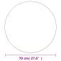 Preview: Wandspiegel 2 Stk. 70 cm Rund Glas