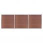 Preview: ARDEBO.de - Gartenzaun WPC 526x186 cm Braun