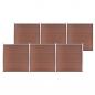 Preview: ARDEBO.de - Gartenzaun WPC 1045x186 cm Braun