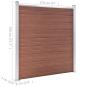 Preview: Gartenzaun WPC 1391x186 cm Braun