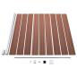 Preview: Gartenzaun WPC 1391x186 cm Braun