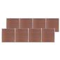Preview: Gartenzaun WPC 1391x186 cm Braun