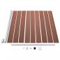 Preview: Gartenzaun WPC 1391x186 cm Braun