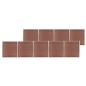 Preview: Gartenzaun WPC 1564x186 cm Braun