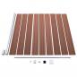 Preview: Gartenzaun WPC 1564x186 cm Braun