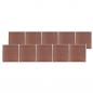 Preview: ARDEBO.de - Gartenzaun WPC 1737x186 cm Braun