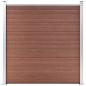 Preview: Gartenzaun WPC 1737x186 cm Braun