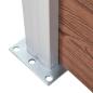 Preview: Gartenzaun WPC 1737x186 cm Braun