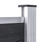 Preview: Gartenzaun WPC 526x186 cm Grau