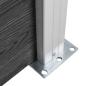 Preview: Gartenzaun WPC 526x186 cm Grau