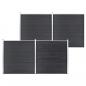 Preview: ARDEBO.de - Gartenzaun WPC 699x186 cm Grau