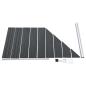 Preview: WPC Zaun-Set 10 Quadrate + 1 Schräge 1830x186 cm Grau