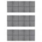 Preview: Terrassenfliesen 30 Stk. Grau 30 x 30 cm Massivholz Akazie