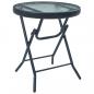 Preview: 3-tlg. Bistro-Set Schwarz Stahl
