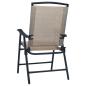 Preview: 3-tlg. Bistro-Set Taupe Stahl