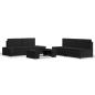 Preview: 5-tlg. Garten-Lounge-Set Poly Rattan Schwarz
